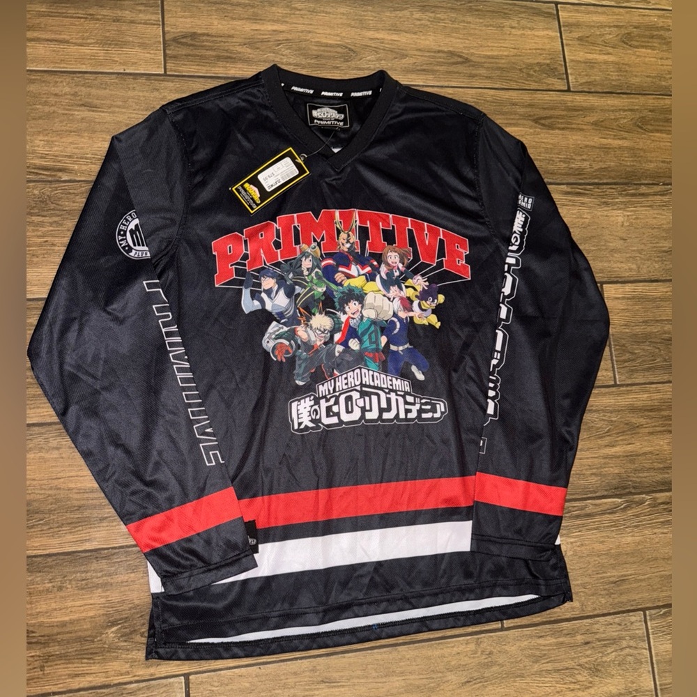 Primitive x My Hero Academia Black Hockey Jersey - Size Medium